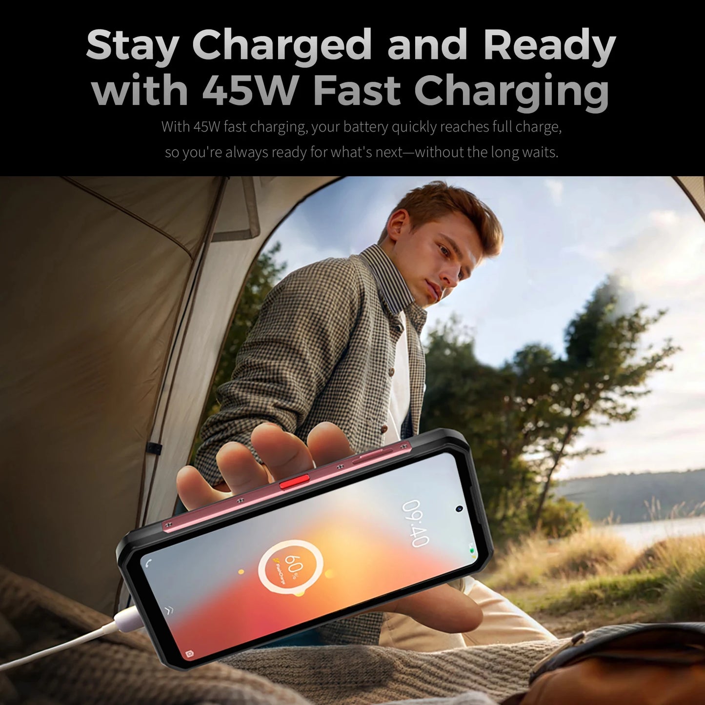 Oukitel WP53, World's First Rugged Phone, 6.52" HD Screen, Lightweight and Portable, 24GB (8+16) + 128GB, 11000mAh Battery, Android 15