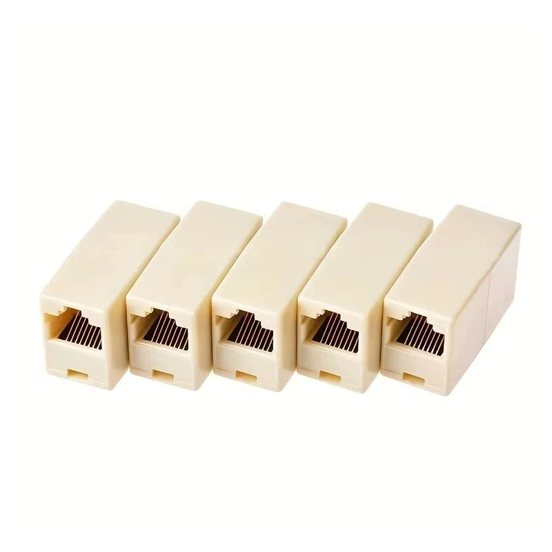 10Pcs RJ45 5E 6 6a Ethernet Network Cable Connector for Tourists LAN Straight Head Replacement
