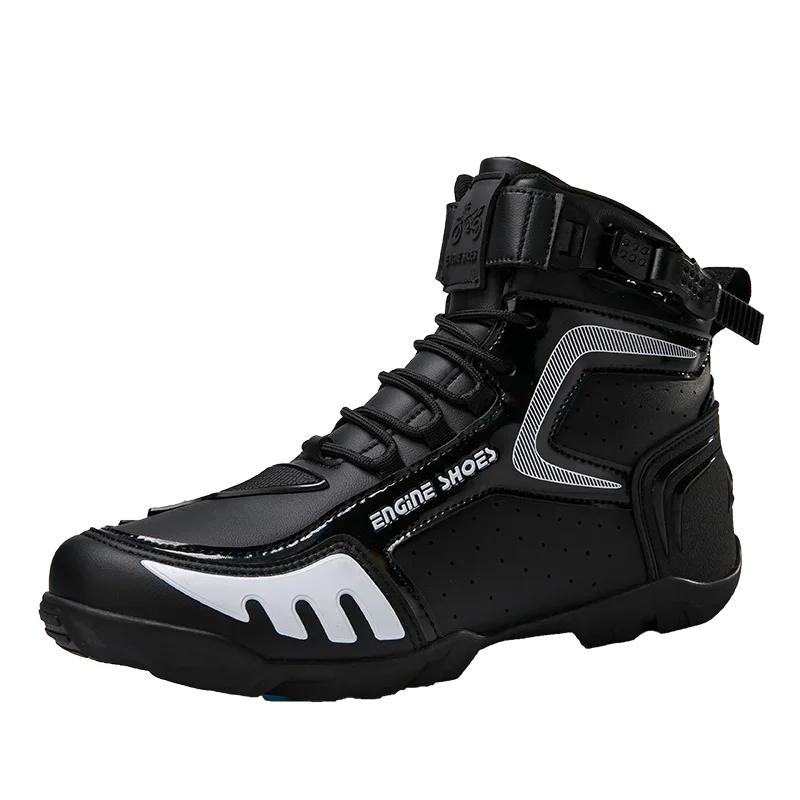 Bottes Moto Homme Mi-Mollet Respirantes — Nouvelle Collection 2024