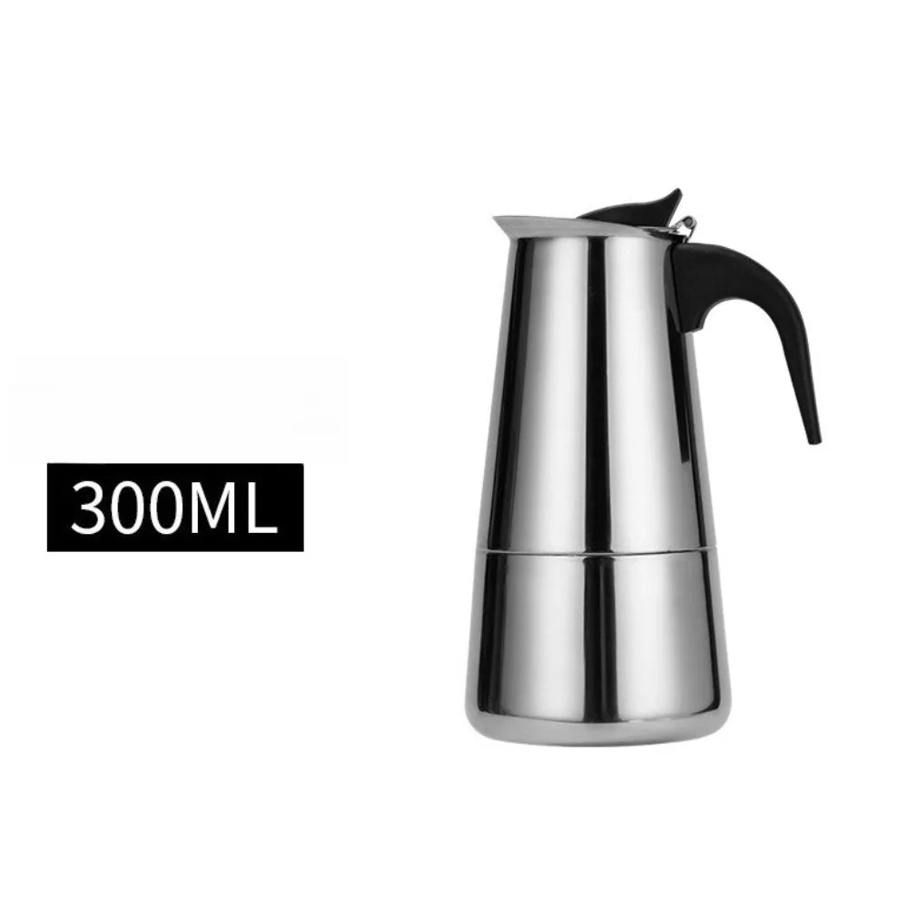Stainless Steel Moka Pots, Espresso Coffee Maker, Teapot, Latte Coffee, Portable Coffee Maker for Camping and Home