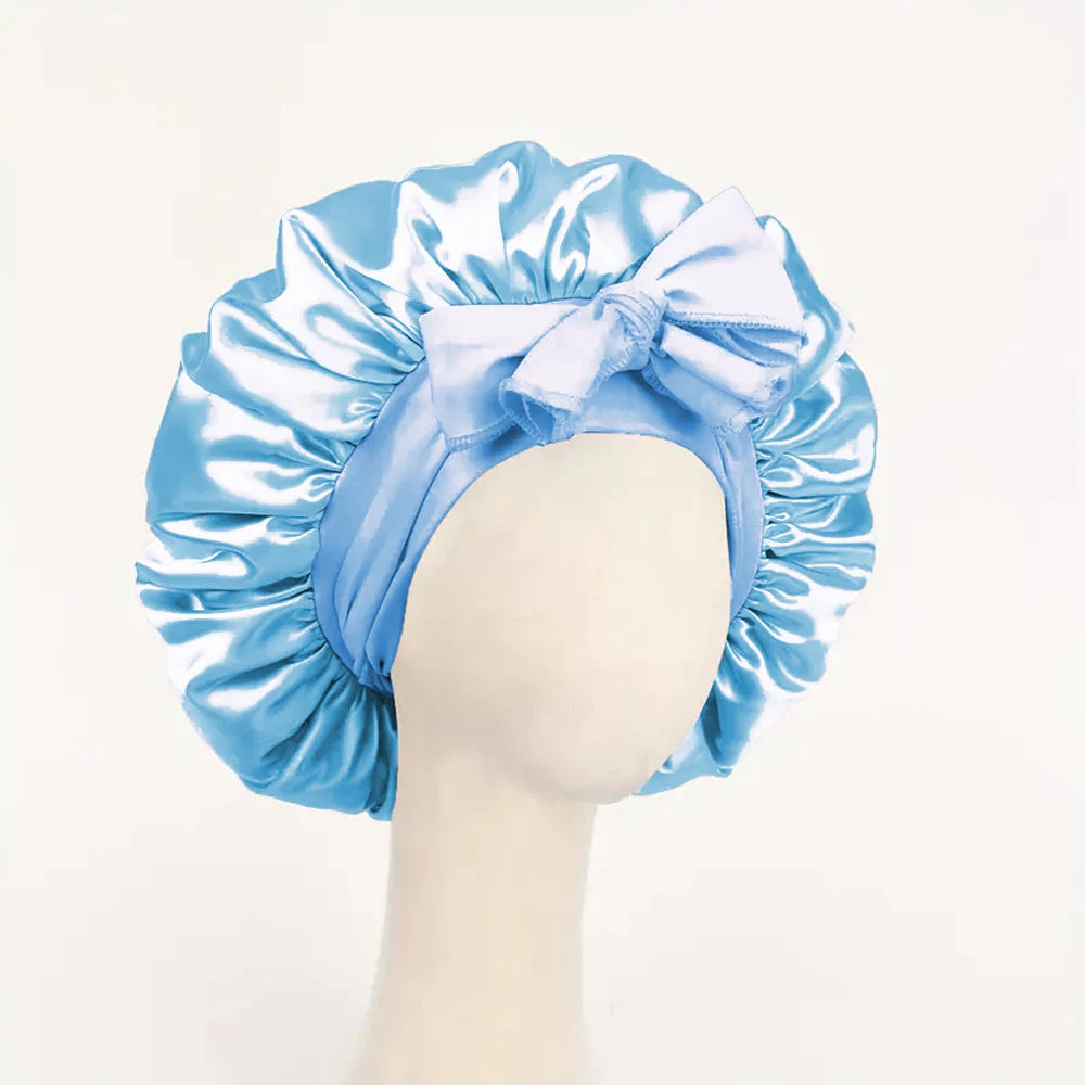 Adjustable Satin Bonnet for Men and Women, Sleeping Cap, Hair, Heavy Band