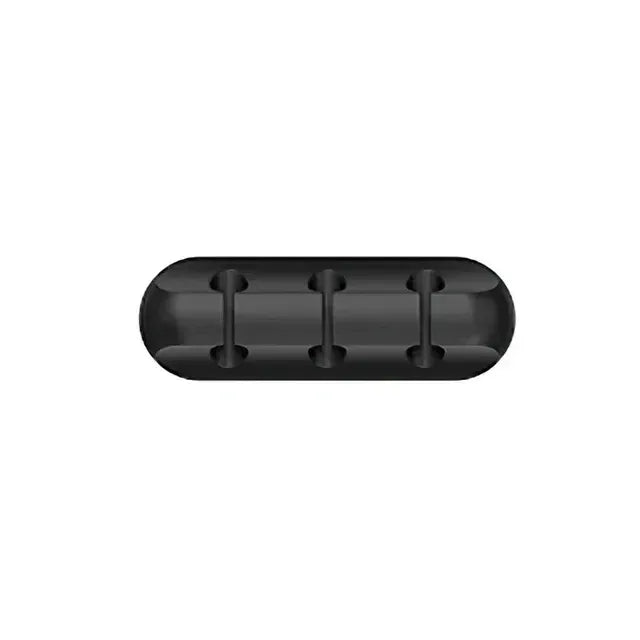 Organizador de cables de silicona, enrollador de cable USB, clips de gestión autoadhesivos para ratón, teclado, auriculares para iPhone Huawei