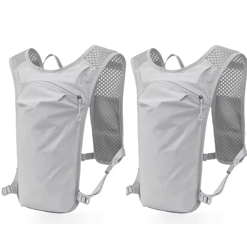 Ventes d'usine course hydratation gilet sac à dos pour randonnée cyclisme Marathon léger eau poitrine Pack avec poche de rangement pour téléphone