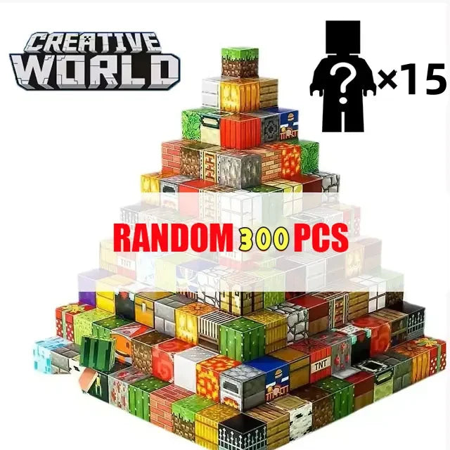 500 Pièces Blocs de Construction Magnétiques Mini Monde — DIY, Puzzle, Jouets Enfants