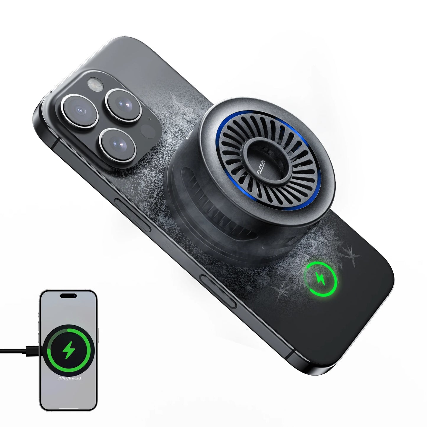 Radiateur Magnétique Smartphone — Dissipateur Thermique Portable, Refroidissement Rapide