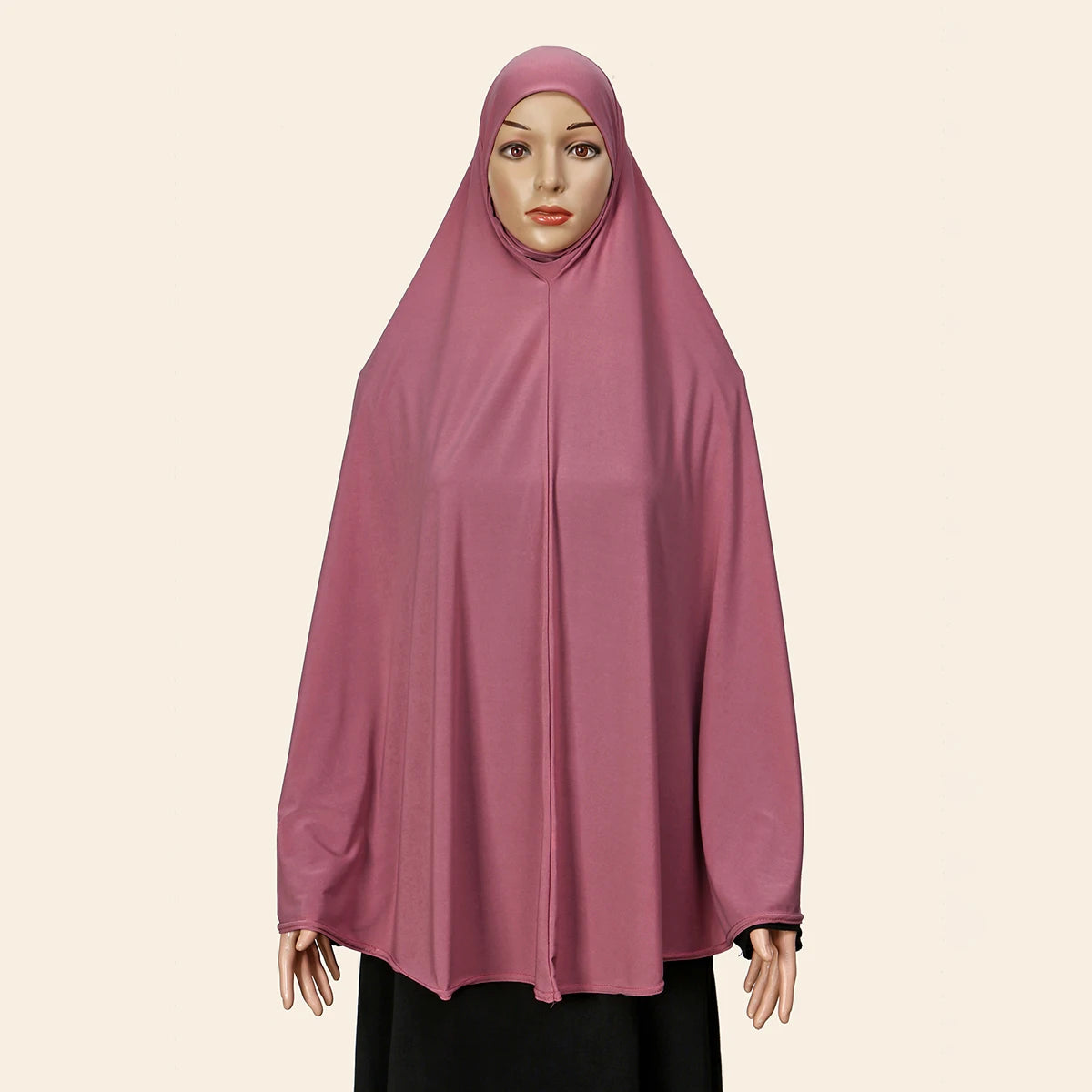Femmes Khimar instantané Hijab modeste musulman islamique Ramadan doux léger Jersey Hijab longue écharpe Amira prière Abaya Jilbab