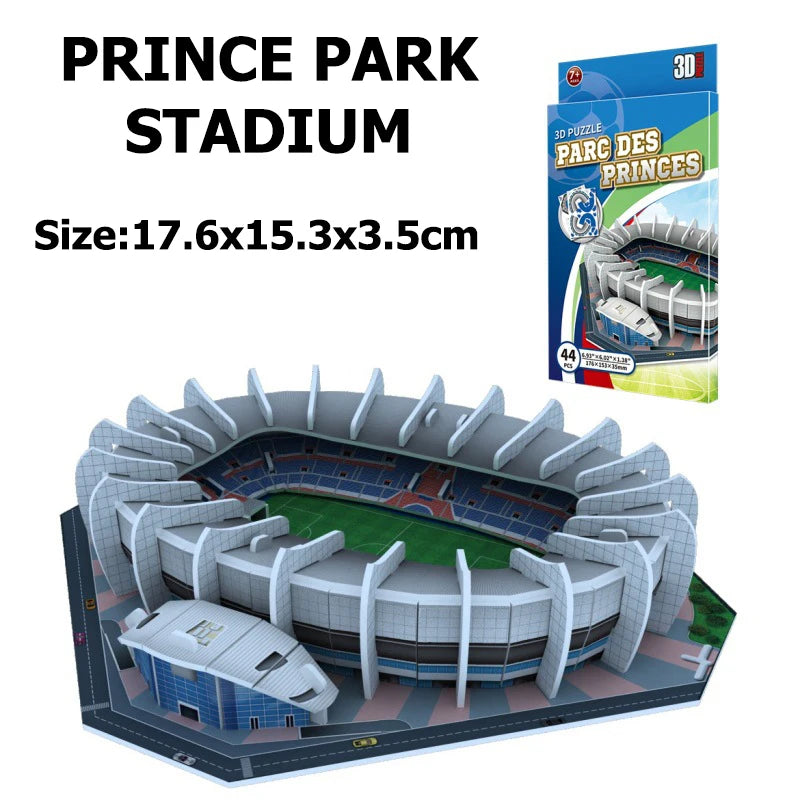 Terrain de Football Miniature en 3D, Puzzle à Faire Soi-Même, Modèles de Stades de renommée Mondiale, Jeu Périphérique, Jouets, Cadeaux d'Anniversaire, DDJ
