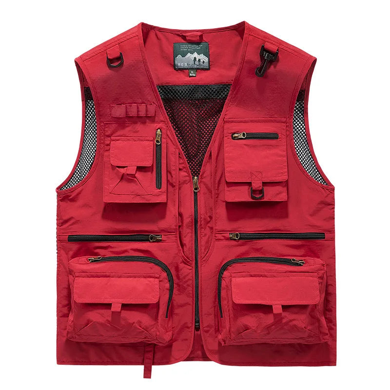 FGKKS – gilet multi-poches pour hommes, nouveau gilet de pêche respirant pour l'extérieur, design de qualité, veste de loisirs de haute technologie pour hommes