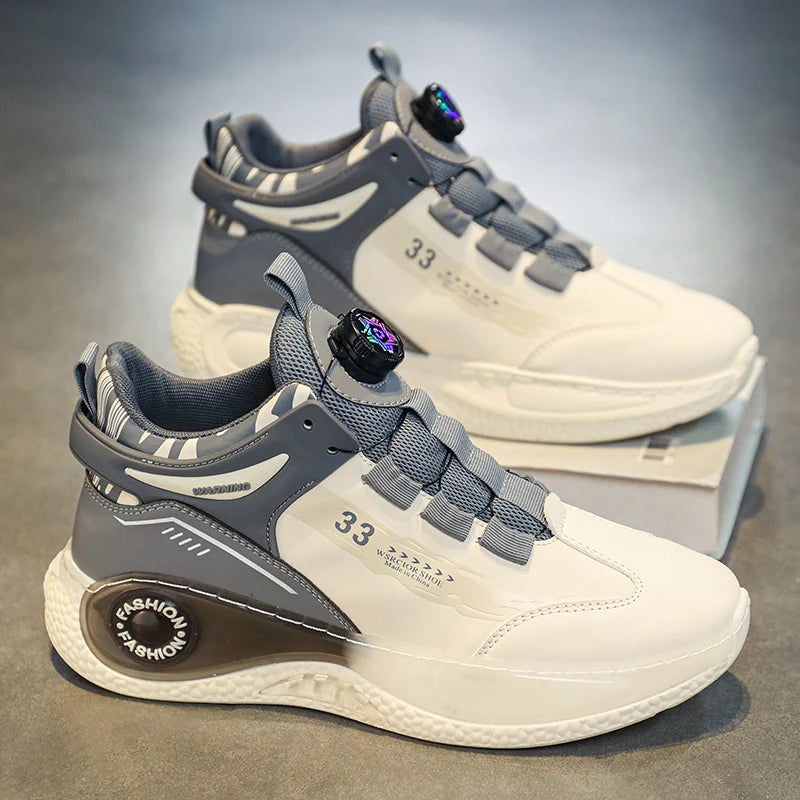 Zapatillas cómodas a juego para hombre, con cordones, giratorias, duraderas, para actividades al aire libre