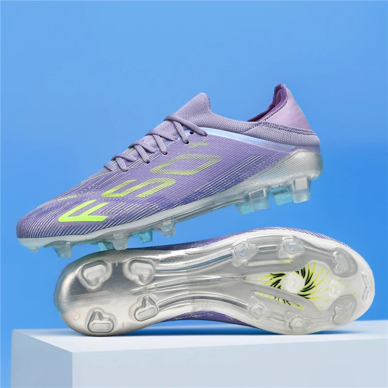 Chaussures de Football Tige Haute Crampons Longs — Futsal & Gazon Professionnel