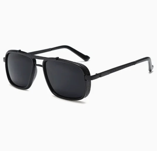 Lunettes de soleil polarisées Punk pour hommes, Vintage, mode Steampunk, carrées, pour la conduite, pour les voyages d'été, UV400