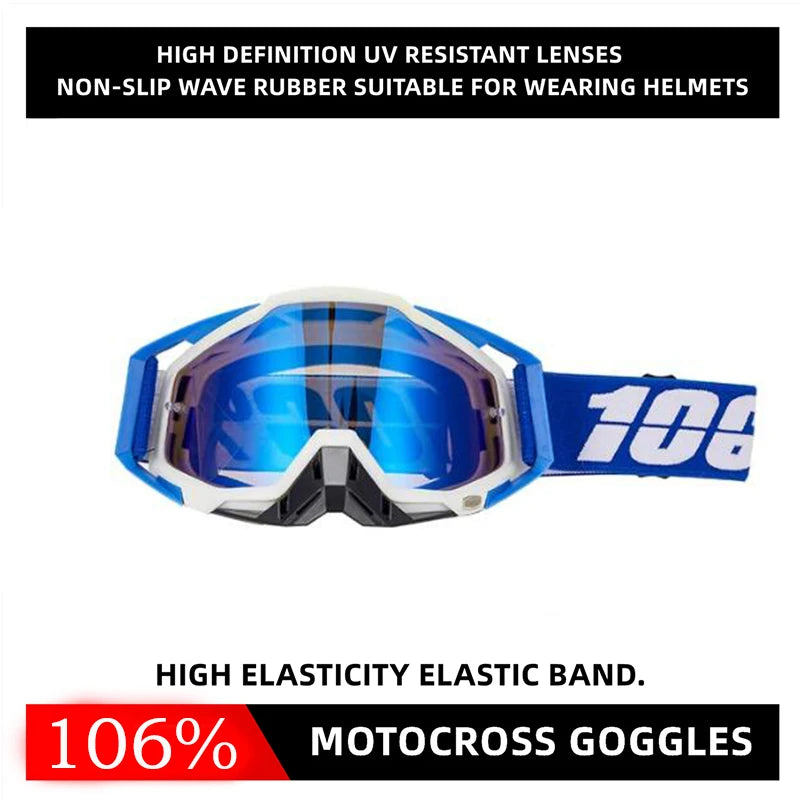 Gafas de sol para motocross, gafas de sol resistentes al viento e inastillables para ATV, RL y deportes todoterreno