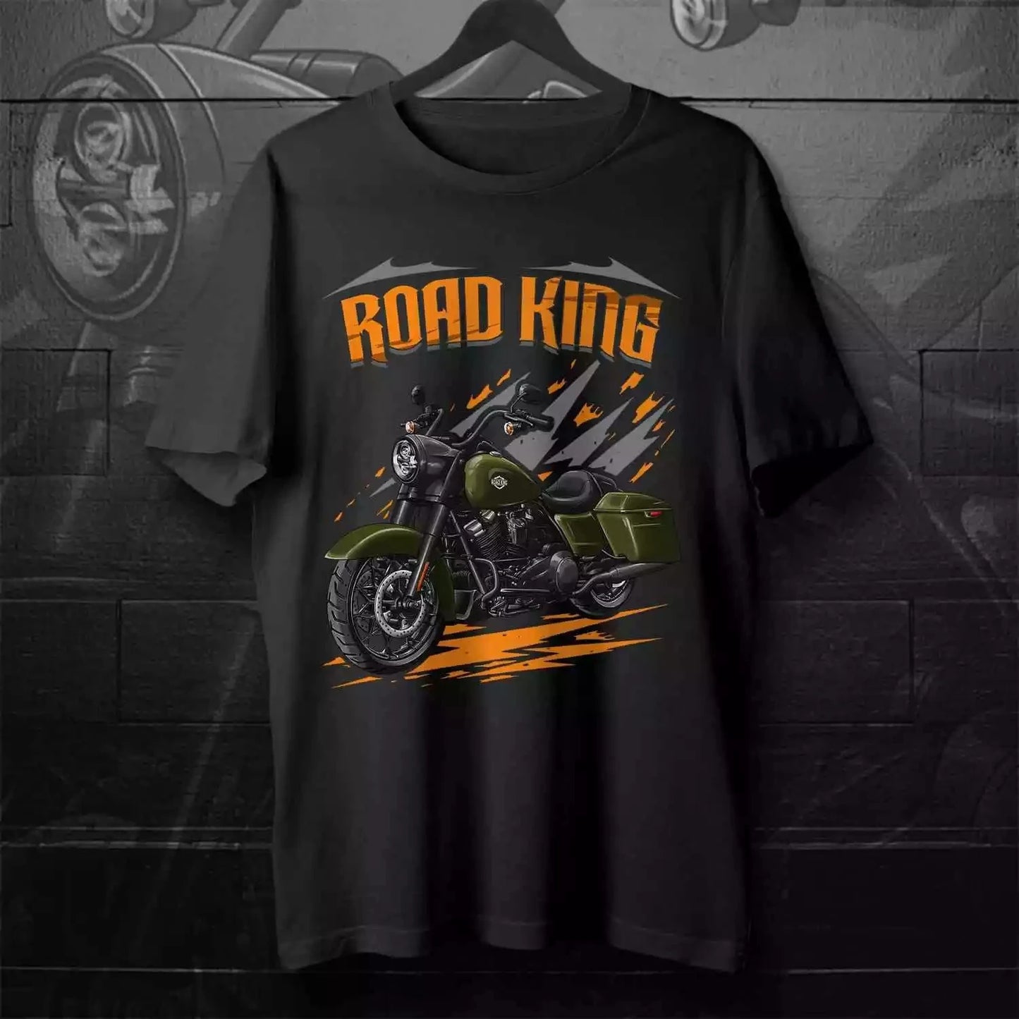 T-shirt moto 2021-2024 — 100% coton, col rond, manches courtes, homme, streetwear décontracté