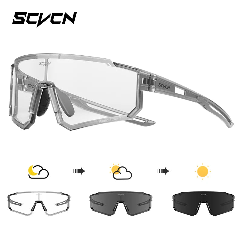 SCVCN nuevas gafas de sol para ciclismo al aire libre, gafas de bicicleta MTB para hombres, deportes, escalada, pesca, ciclismo UV400 para mujeres