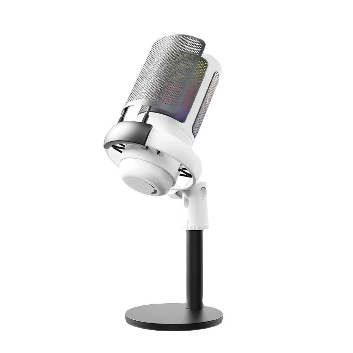 Microphone USB Professionnel à Condensateur RGB — Enregistrement, Gaming, Streaming Direct