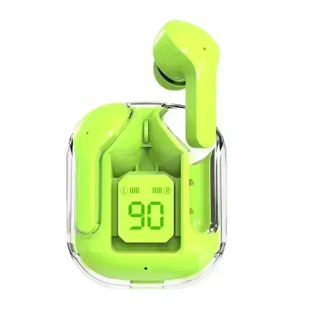 Auriculares Bluetooth inalámbricos transparentes originales T2 TWS con sonido HIFI, calidad Bluetooth para todos los smartphones