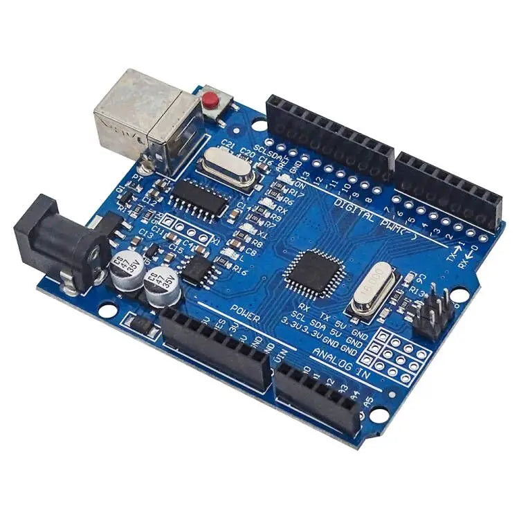 Carte de développement UN0 R3 ATmega328P avec en-tête de broche et câble Compatible avec les projets Arduino IDE