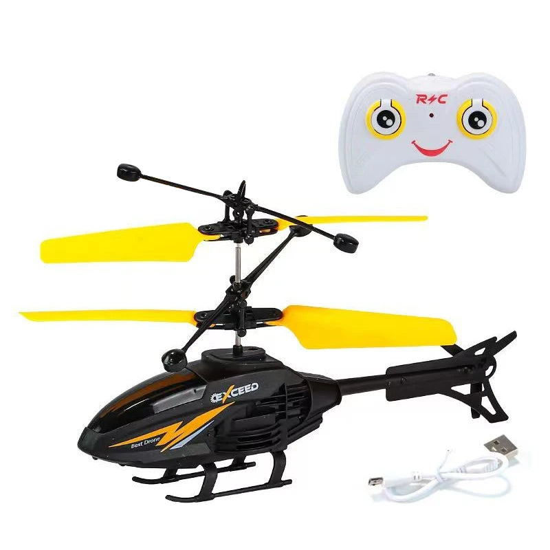 Avión helicóptero teledirigido, mini dron para niños, avión de inducción de carga, juguete colgante para niños