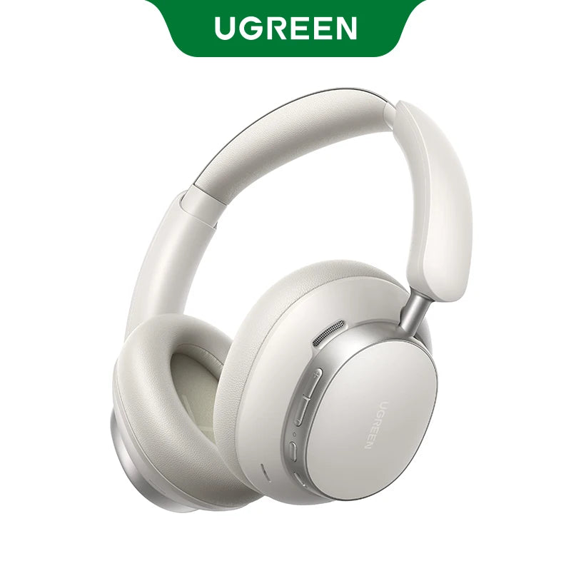 UGREEN Studio Pro 48dB ANC Auriculares inalámbricos de diadema con Bluetooth, cancelación activa de ruido, alta resolución LDAC, 120 horas de reproducción