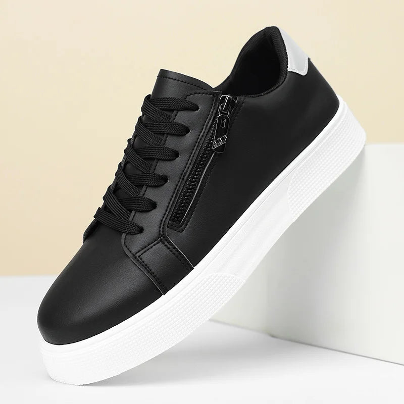 Zapatillas deportivas casual para hombre joven, estilo coreano, transpirables y versátiles, blancas, tallas grandes, nueva colección primavera-otoño 2026