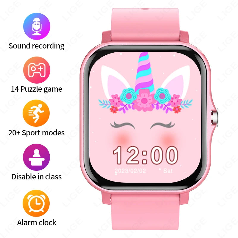 Nuevo reloj inteligente para niños con 20 modos deportivos, podómetro, monitor de sueño, reloj deportivo para niños, regalo de cumpleaños, juguete de regalo para niñas y niños