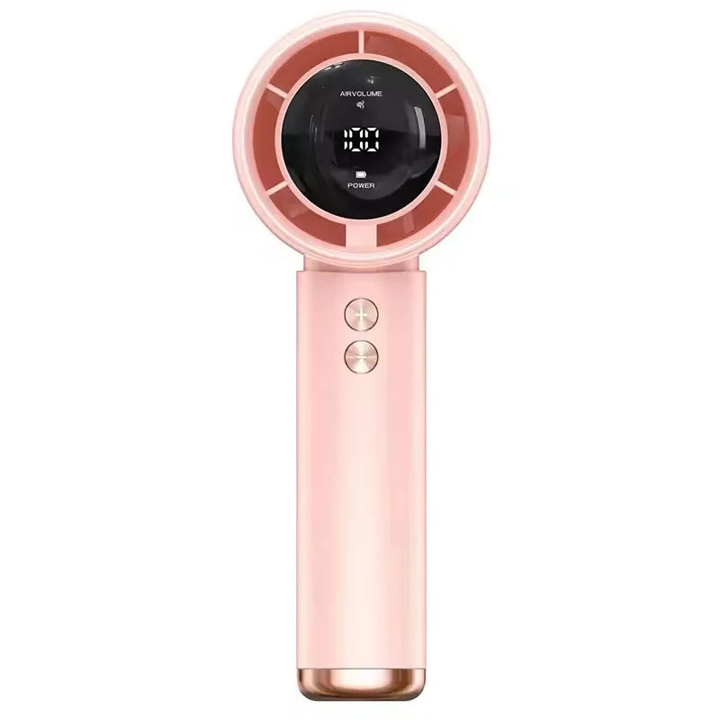 Ventilateur portatif turbo — 100 vitesses, mini, à main, maison, voyage, camping