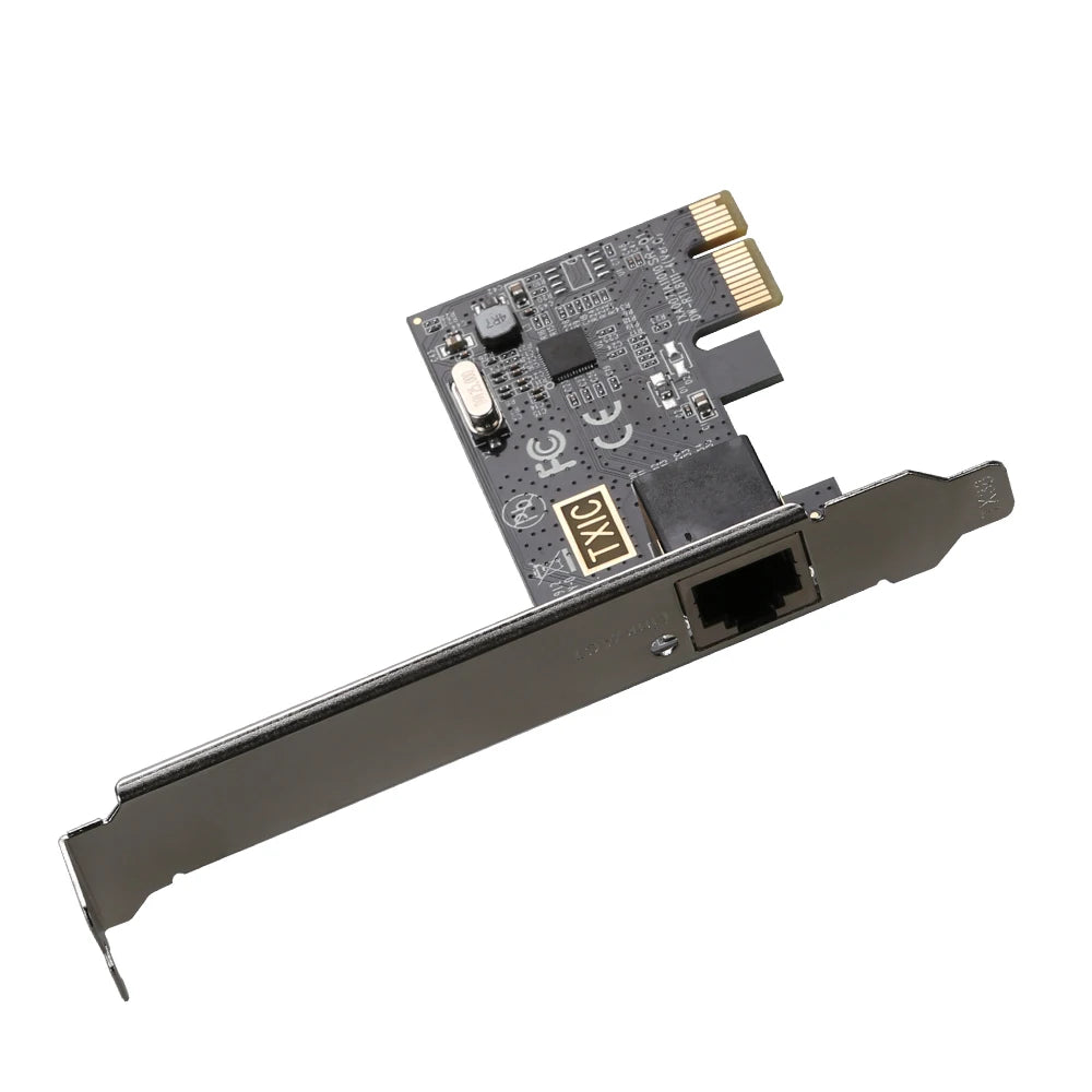 Carte réseau PCIE vers RJ45 1000Mbps, convertisseur PCI Express RJ45 10/100/1000Mbps, adaptateur Gigabit éthérent LAN PCIe pour ordinateur de bureau