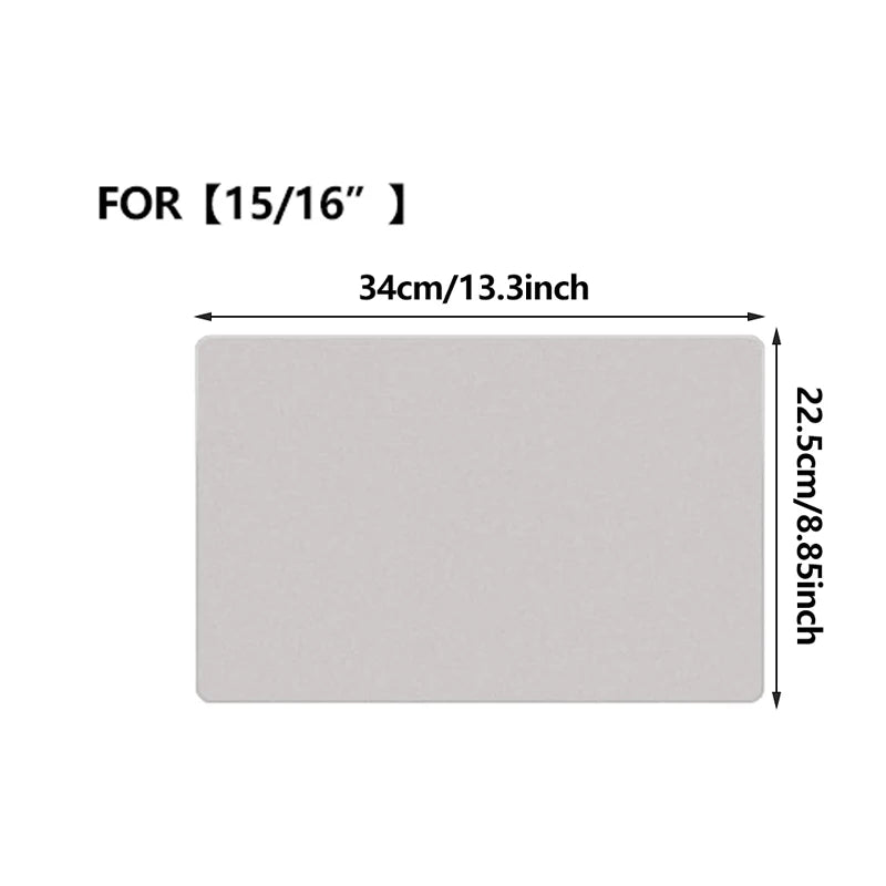 Paño de limpieza antipolvo de microfibra, cubierta de teclado para portátil, kit de limpieza de pantalla para MacBook Pro de 13/15/16 pulgadas