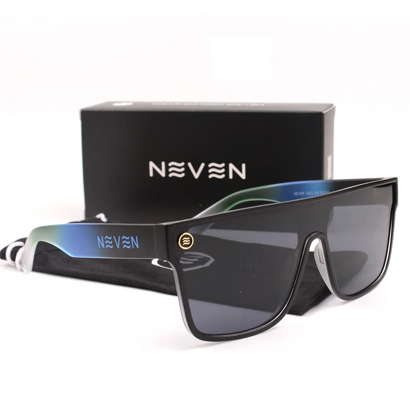 NUEVAS Gafas de sol de lujo de alta calidad marca NEVEN cuadradas con lente unida para ciclismo al aire libre para mujer y hombre con lente degradada UV400