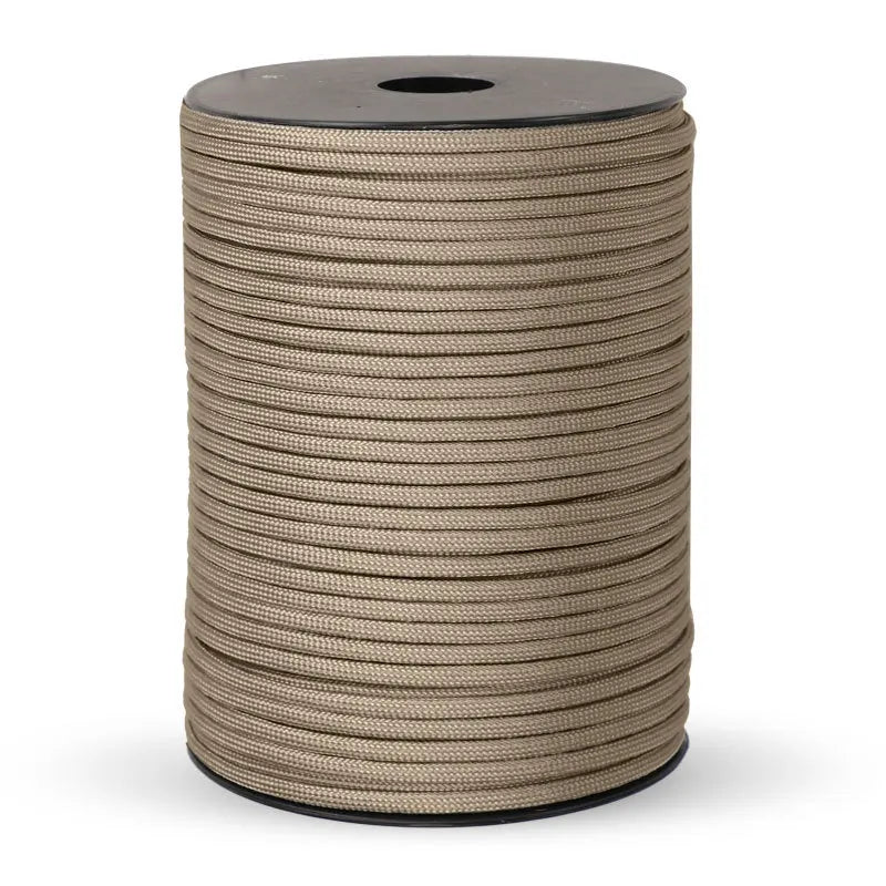 Cordon de parachute militaire standard 550 de 100M/50M, 9 brins, 4mm, pour survie en extérieur, tente et sangle de fixation