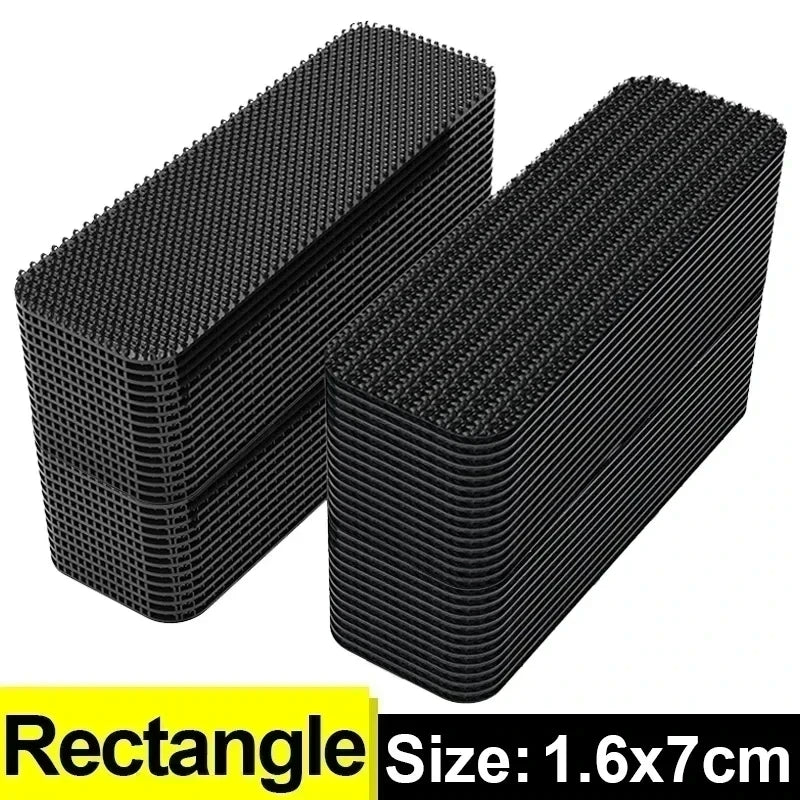 Calcomanías de fibra de carbono para alfombras de coche, doble cara, alta adherencia, parches para alfombras, alfombrillas, bandas coordinadoras, nuevos parches