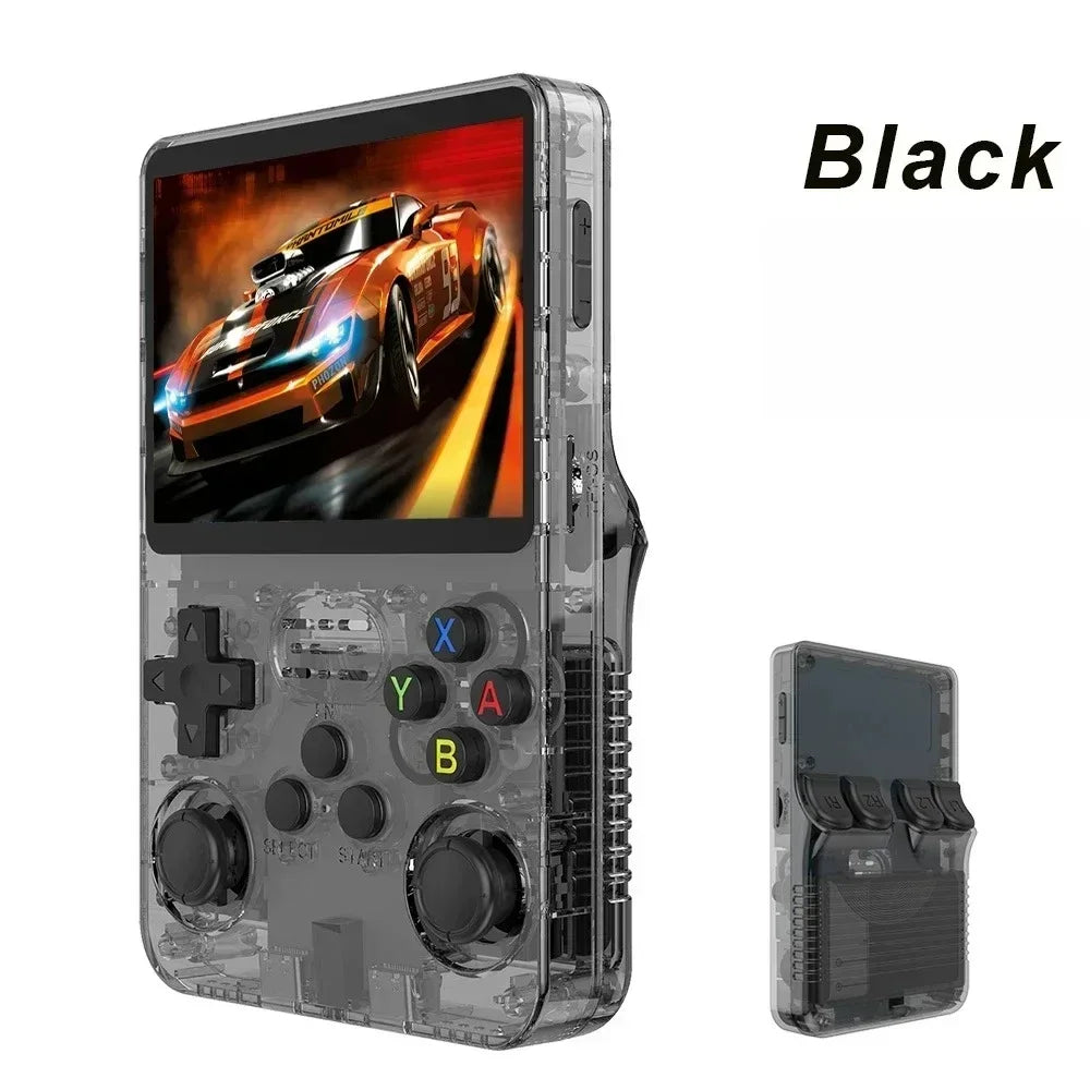 R36S Portable Gaming Player, 3.5-inch IPS Screen, 128GB Linux System, Preloaded Retro Games Handheld Console