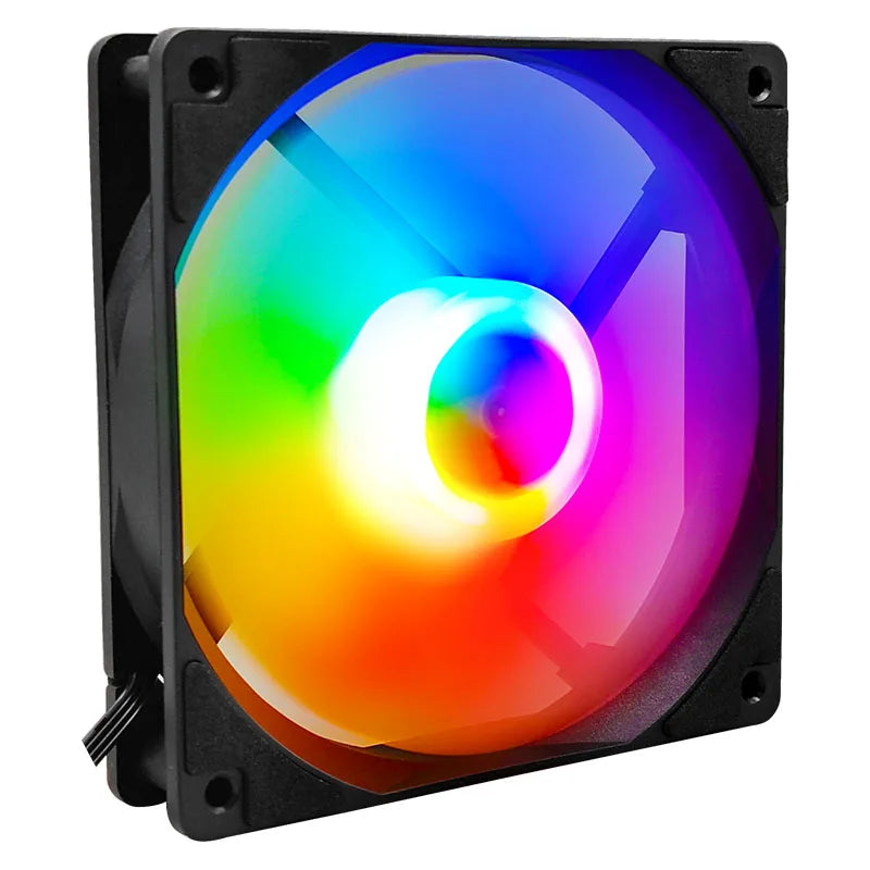 Manmu Fetival Pormotion 120mm ventilateur d'ordinateur arc-en-ciel RGB/ventilateur de PC de jeu à haute performance de refroidissement