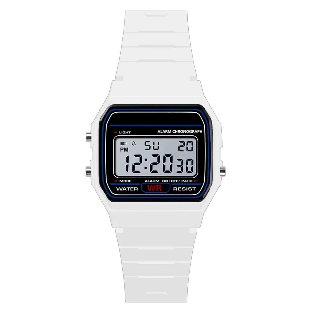 Reloj de pulsera deportivo militar analógico digital de lujo para hombre, resistente al agua, con luz LED, para niños y mujeres, con correa y alarma