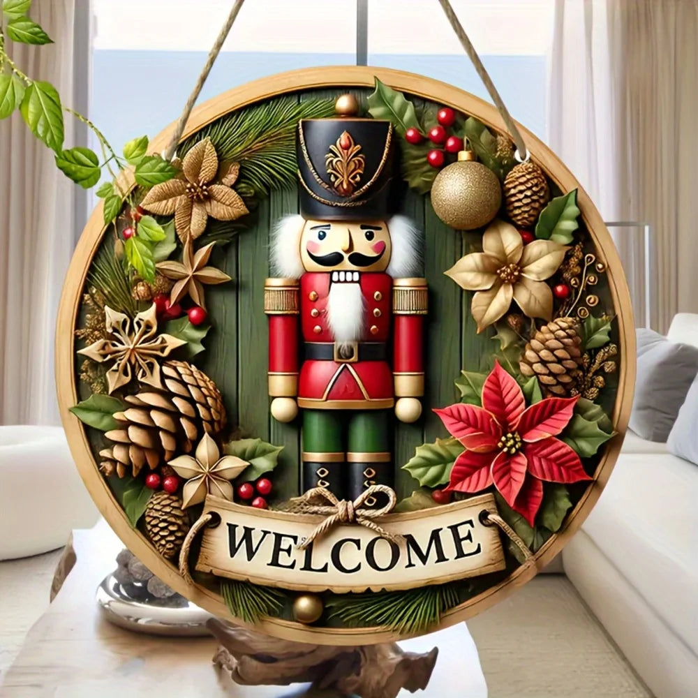 Letrero metálico vintage Cascanueces – Ideal para el hogar y la entrada