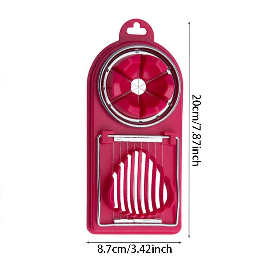 Coupe-œufs multifonctionnel à Base PP 2 en 1, coupe-œufs à traction en fil d'acier inoxydable pour suspendre des outils d'accessoires de cuisine de haute qualité