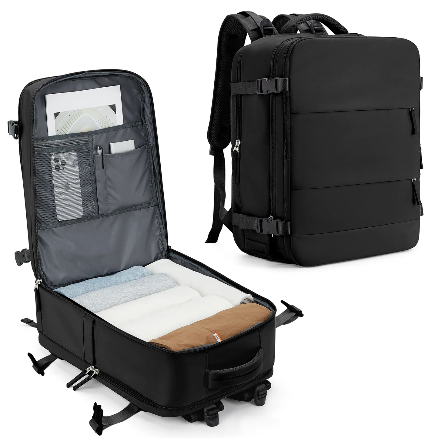 Sac de Cabine Avion 45x36x20 / 40x20x25 — Ordinateur Voyage Homme Femme