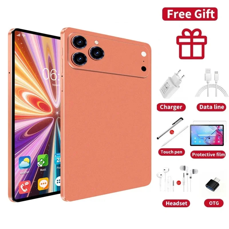 Nueva tableta original edición global 2026 Android 16 Pad 17 Pro Max 24 GB + 2 TB, tableta 5G con doble tarjeta SIM WIFI HD 4K, mini tablet PC