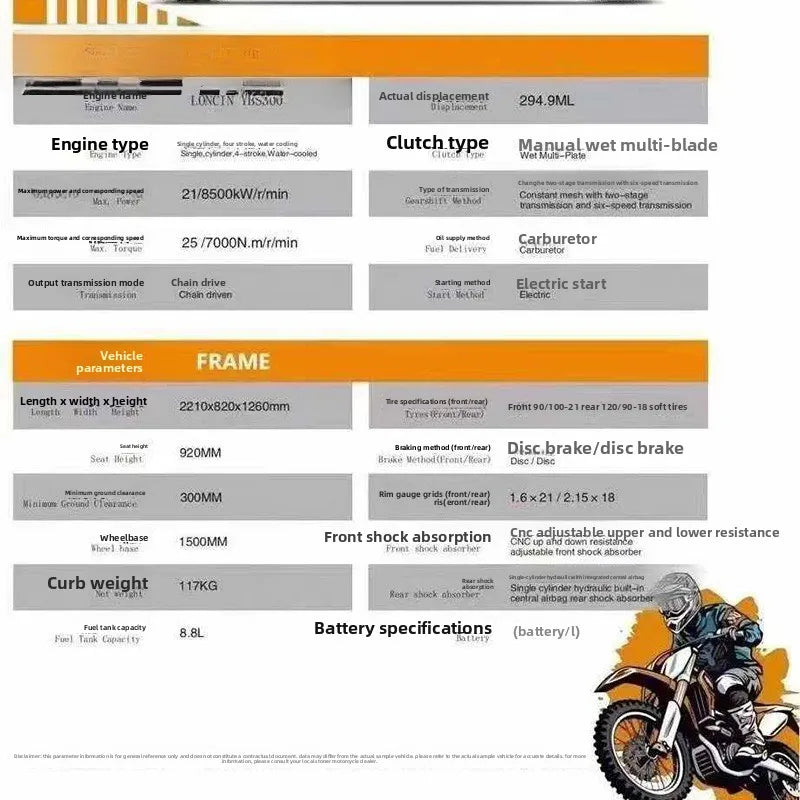 Moto Tout-Terrain de Montagne Refroidie par Eau — Véhicule de Course à Essence