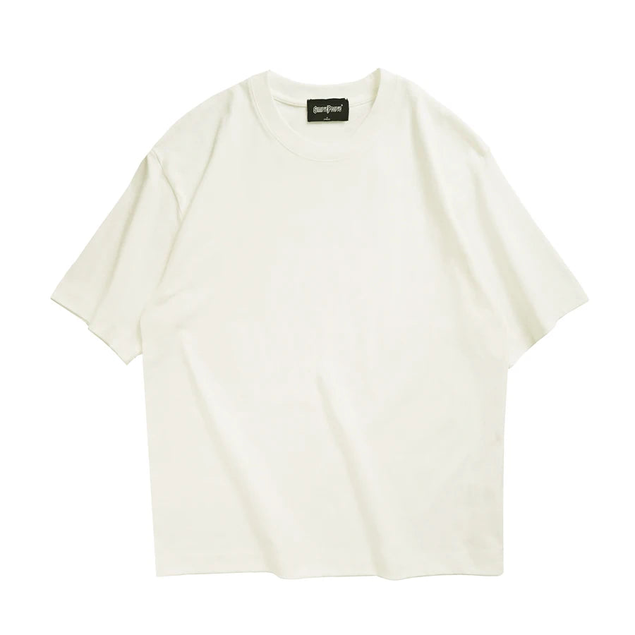 WAVLATII Camisetas oversized de verano para mujer y hombre, color café, informales, estilo coreano, Streetwear, camisetas básicas unisex, lisas, de moda juvenil