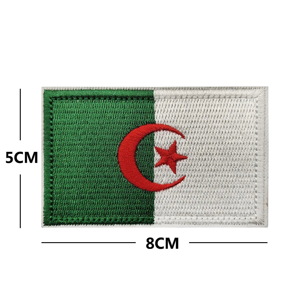 Bandera de África 3D Egipto Kenia Argelia Nigeria Angola Túnez Marruecos Sudán Malta Namibia Ghana Mozambique Banderas Parches bordados