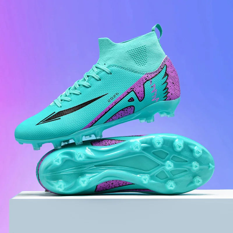 Chaussures de Football FG Homme Polyester Basses Sans Lacets Ultra-légères — Professionnel & Futsal EU 35–48
