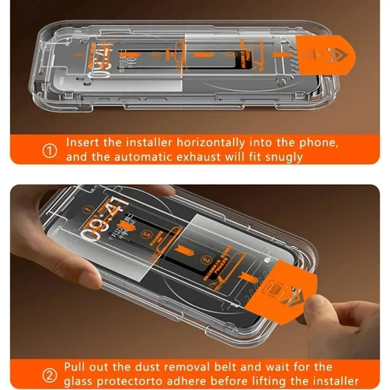 3-Pack HD Tempered Glass Screen Protector for iPhone 17 16 Pro Max 15 14 11 12 13 mini, Anti-Scratch & Dust-Free Installation
