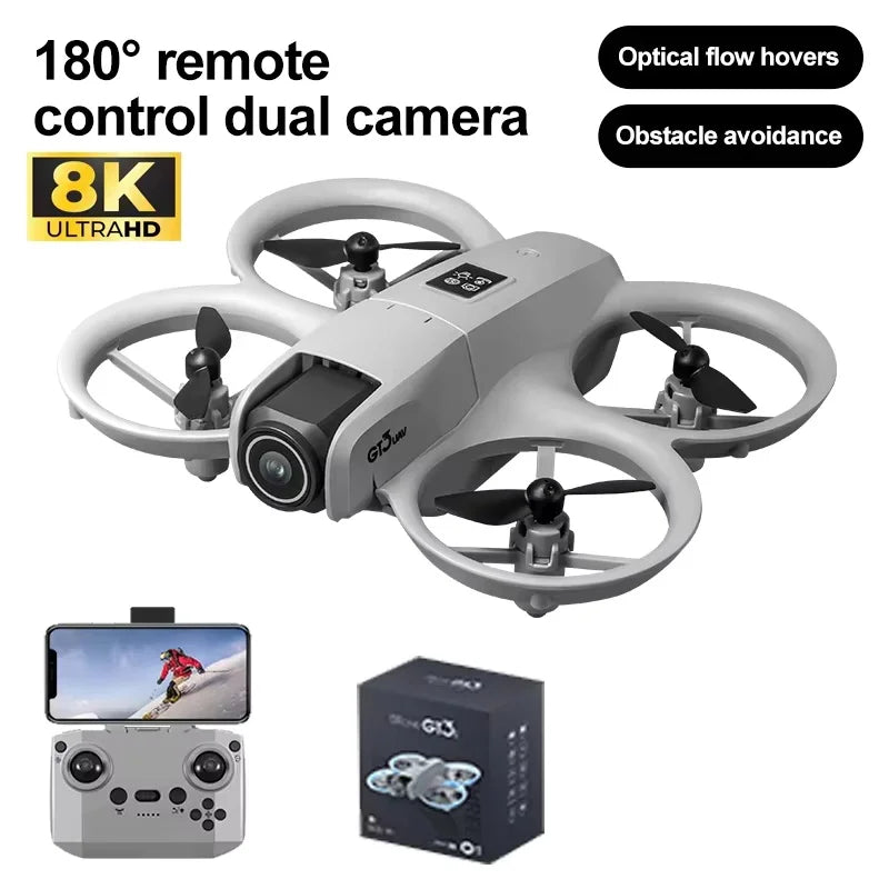 2025 New GT3 MAX Drone 8K HD 4.3" Remote Control Helicopter Headless Mode 360° Flip Quadcopter Toys Mini Drone for Children Toy Gifts