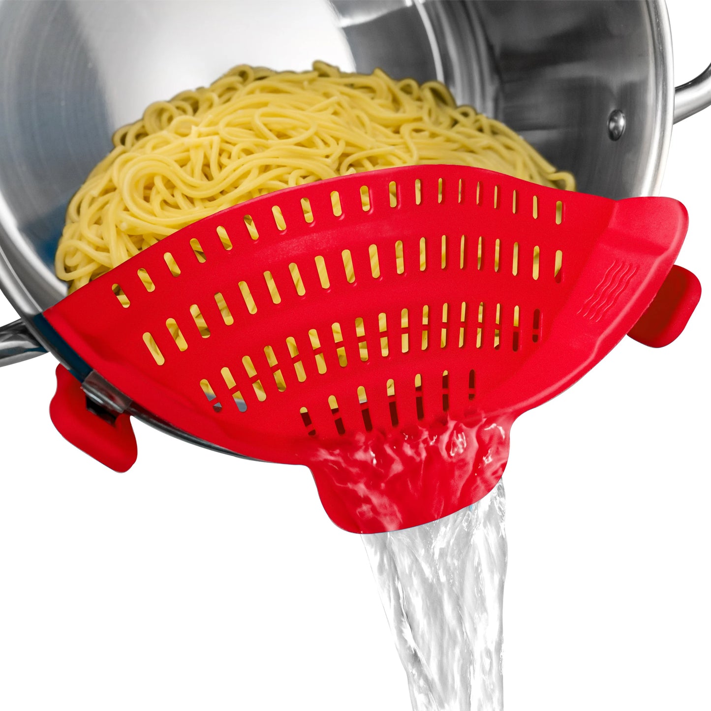 1pc Adjustable Clip-on Silicone Pot Strainer, Silicone Strainer for Pots, Pans and Bowls, Kitchen Pot Colander