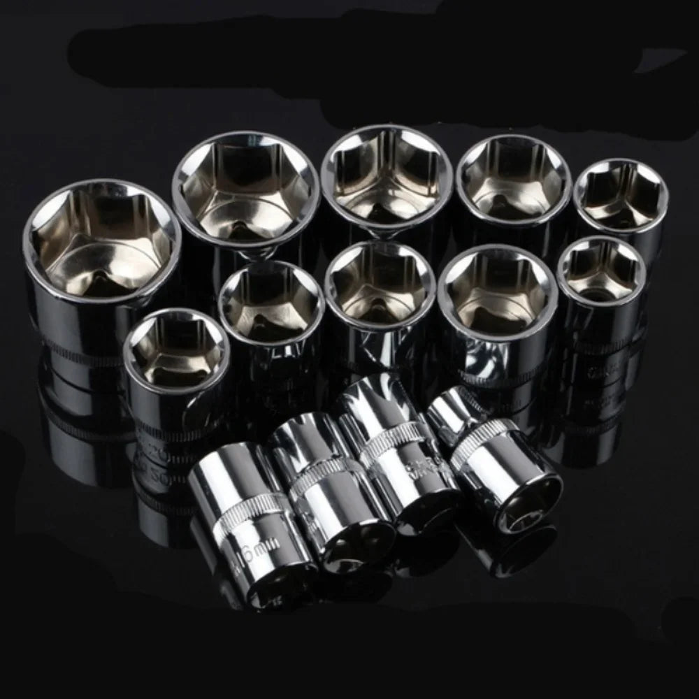 12 piezas juego de llaves de vaso, juego de herramientas de reparación de bicicletas de motocicleta, herramientas de reparación de automóviles, barcos, herramientas múltiples para bicicletas, kit de herramientas para bicicletas