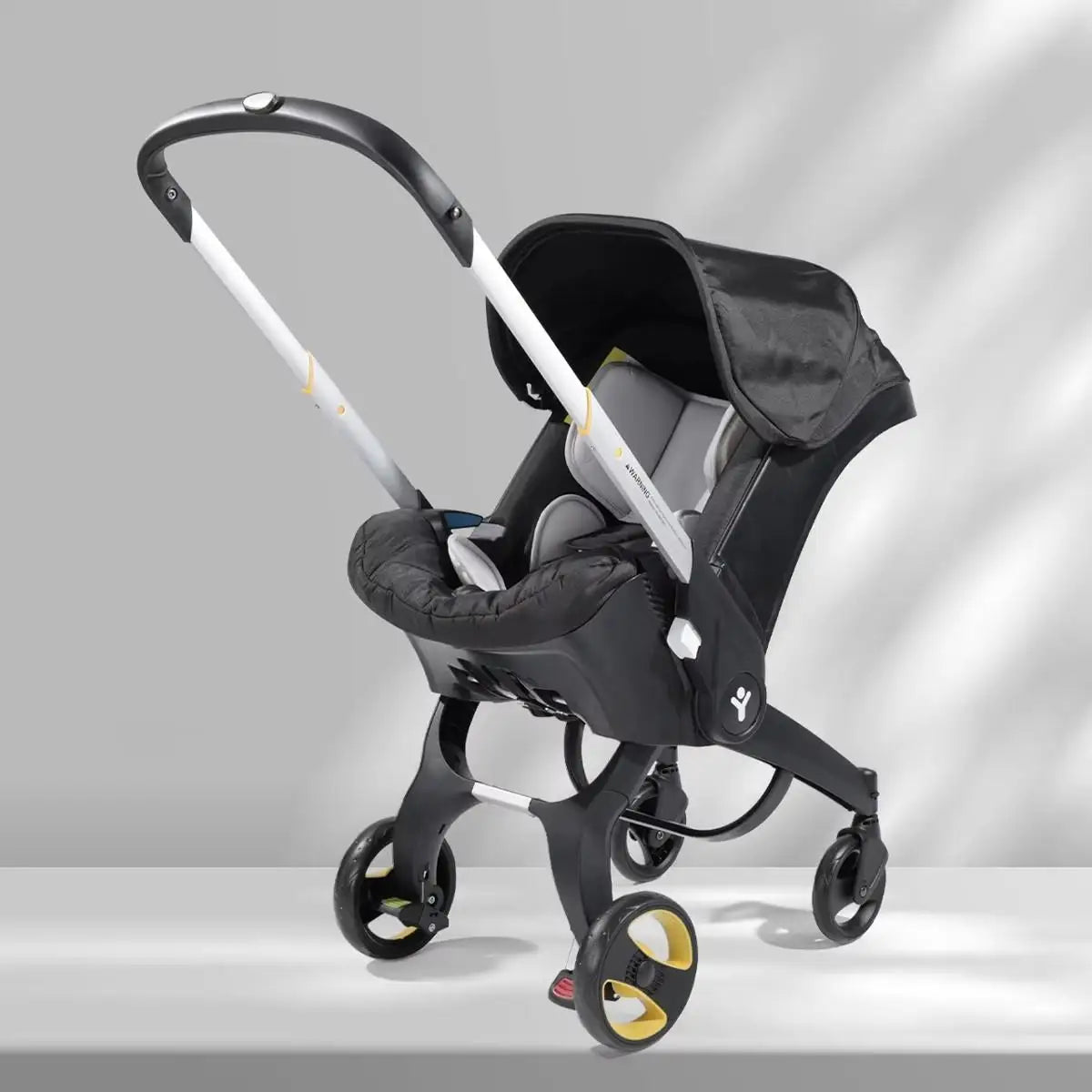Asiento de coche para cochecito de bebé, para recién nacido, cochecito de bebé, carrito de seguridad ligero, sistema de viaje 3 en 1