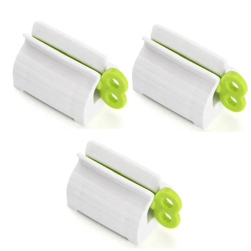 Exprimidor de pasta de dientes enrollable para hombre perezoso, champú, clip manual, limpiador facial multiusos, 1/3 unidades
