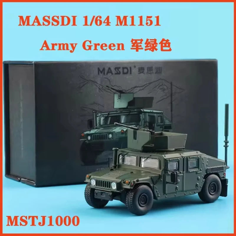 MASSDI aleación 1/64 escala SCN1106 SCN1110 camión de remolque/Hummer H1 M1151/tanque tigre de gas coche de aleación modelo regalos de vacaciones juguetes