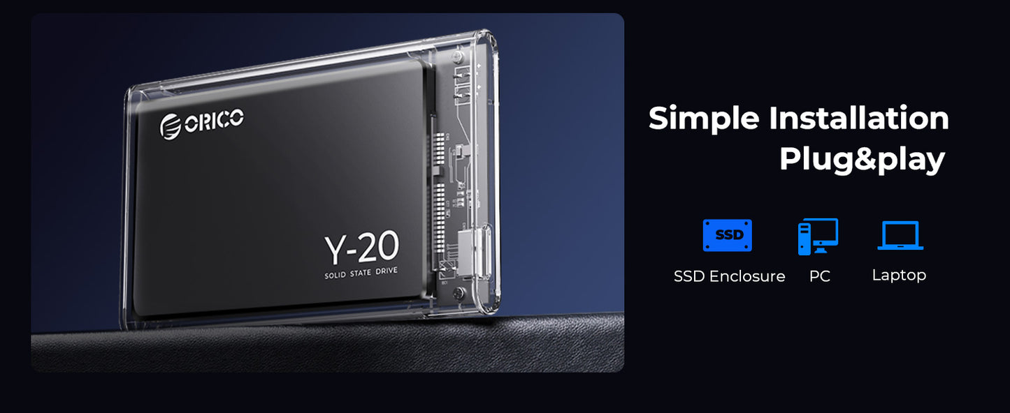 ORICO SATA III SSD 2.5 "disque SSD interne 3D NAND 512GB 1 to 2 to 4 to jusqu'à 550 mo/s pour mettre à niveau PC ordinateurs portables Y20